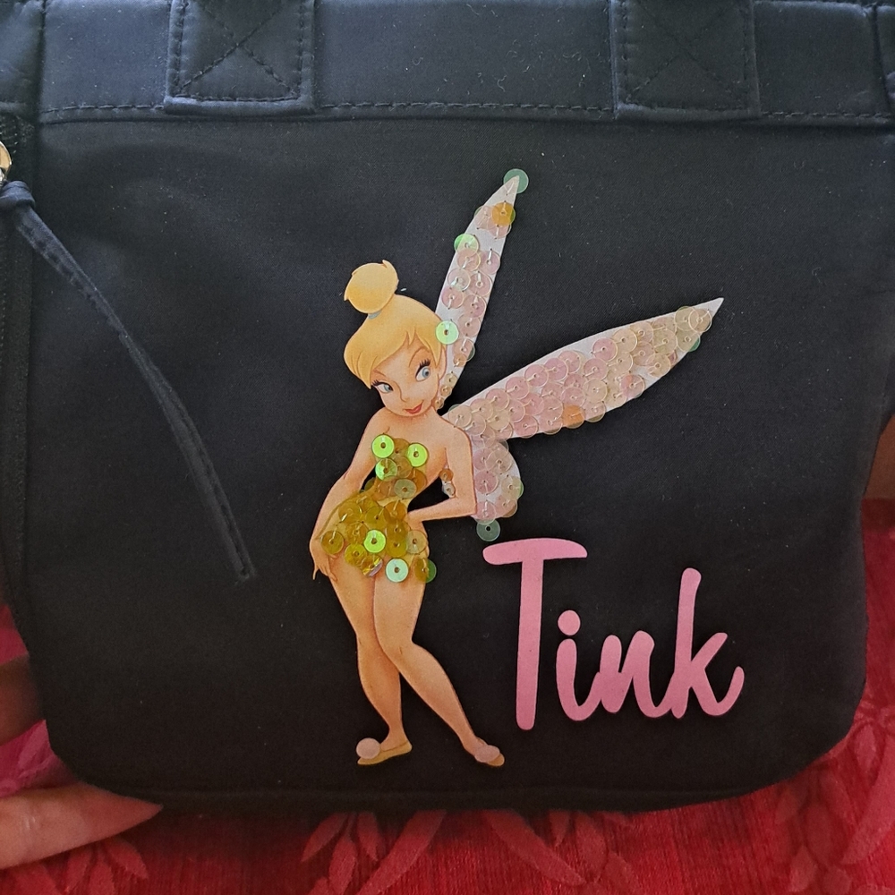 Sweetest Little Girl's Disney's Small Tink Bag Zipped Top And Side, Clean Inside - Picture 2 of 8